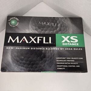 NEW Vintage MAXFLI XS Distance LargeCore Golf Balls, Dozen 2000 Buick Challenge